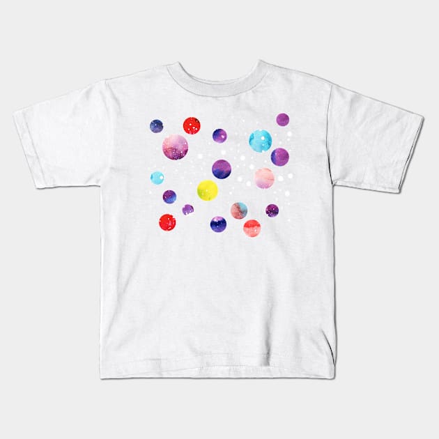 watercolor dot pattern Kids T-Shirt by lausn